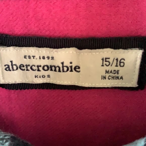Abercrombie kids sz 15/16 flannel shirt euc - Picture 4 of 5